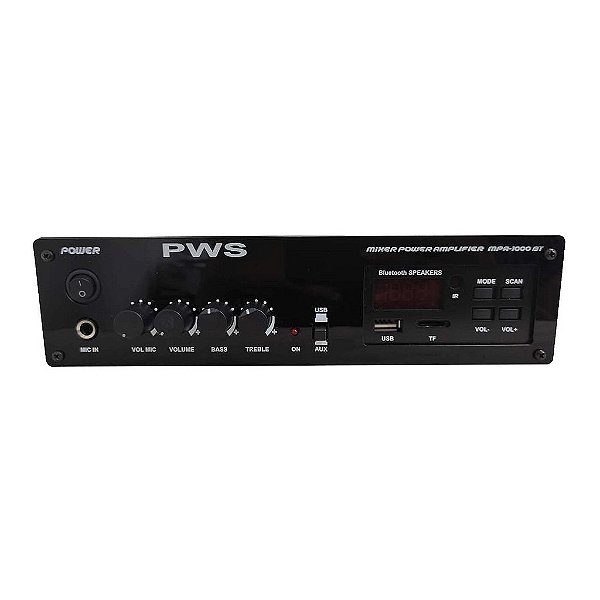 Amplificador Mixer Power MPA 1000 BT - PWS