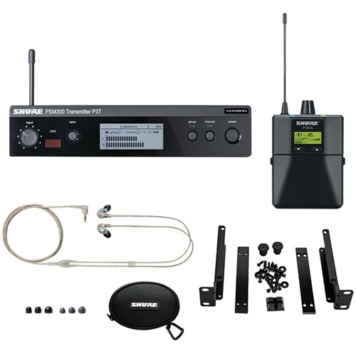 Sistema de ponto sem fio IN EAR PSM300/SE-215CL-K12 - SHURE