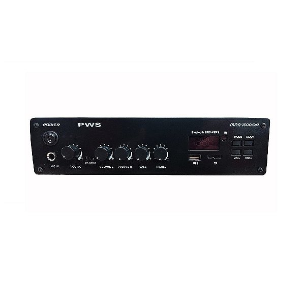 Amplificador de Som Ambiente MPA-1600 BT-USB Óptico - PWS