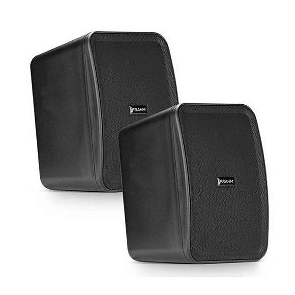 Caixa de Som Passiva HS 4 Outdoor 8 Ohms Preta (Par) - FRAHM