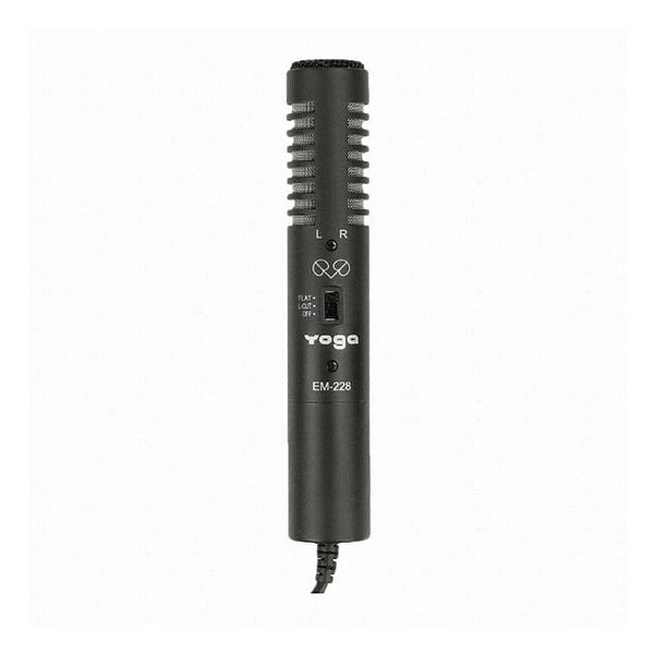 Microfone EM-228 X/Y Estéreo para DSLR ou Filmadoras - YOGA