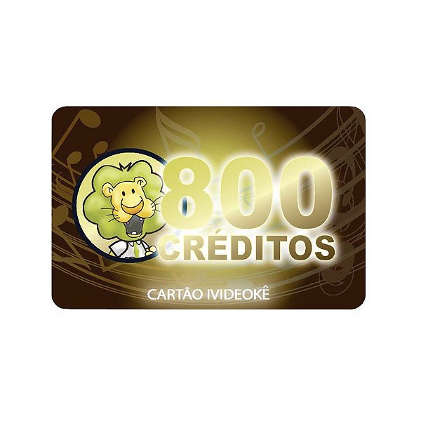 Cartão Pré-pago de 800 Créditos iVideokê