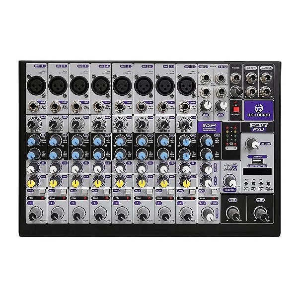 Mesa de Som Premium Clear Pod CP-12FXU 12 Canais - WALDMAN