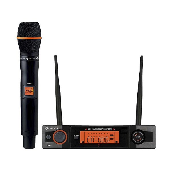 Sistema Microfone Sem Fio K-481M Uhf Wirelles - KADOSH