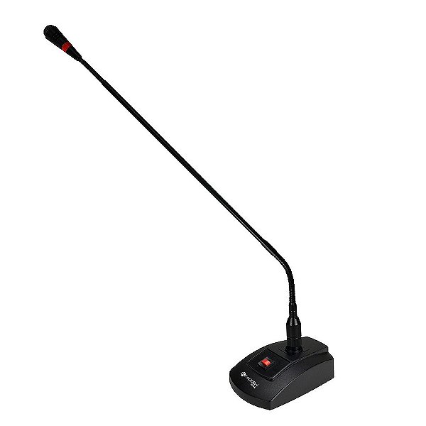 Microfone de Mesa Gooseneck K-794C Com Base 30cm - KADOSH