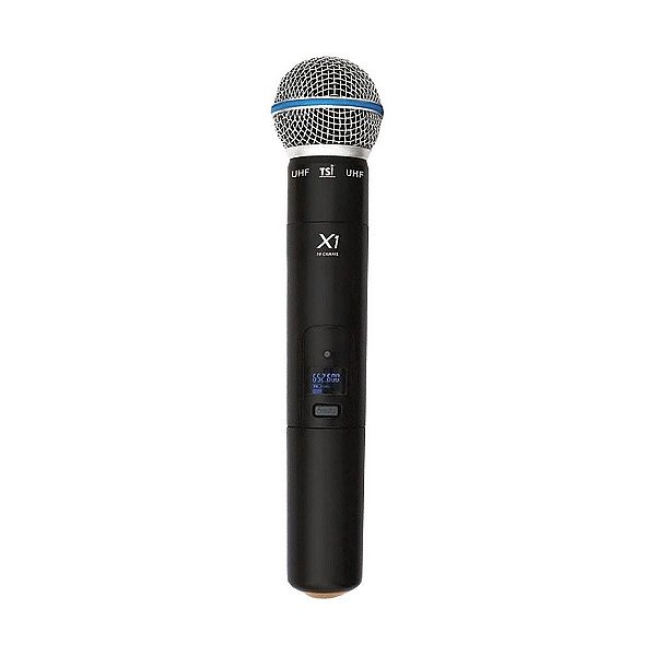 Microfone UHF Vocal sem Fio X1 - TSI