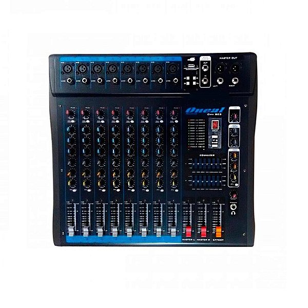 Mesa de Som OMX-802 8 canais com USB/Efeito – ONEAL