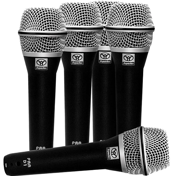 Microfone Superlux Pra-d5 Profissional Kit C/5pçs