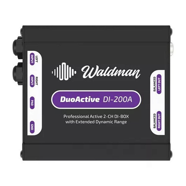 Waldman Di-200a Direct Box Ativo 2 Canais