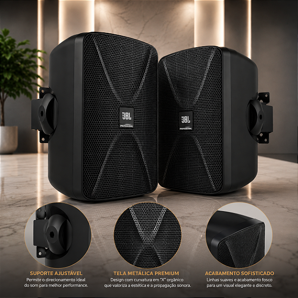 Caixa De Som Ambiente Jbl Sa5 80w Passiva Profissional