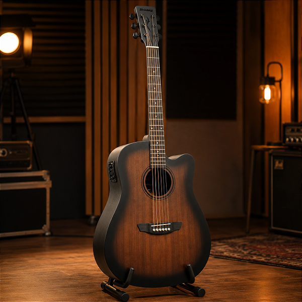Violão Eletroacústico Strinberg FS4D TBS Folk Aço Tabaco