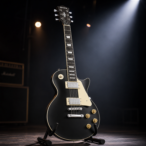 Guitarra Strinberg Les Paul Black Satin Lps230 Bks Destro