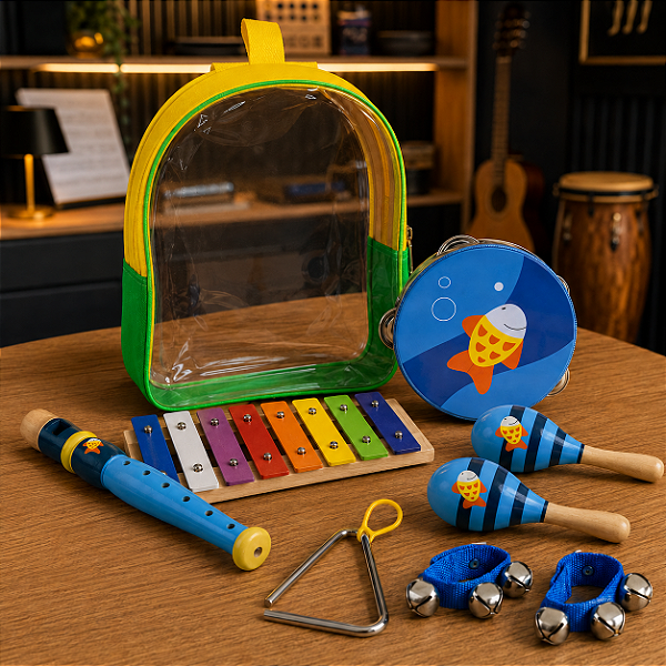 Kit Percussão Infantil Concert CK2A 6 Peças