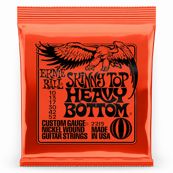 Encordoamento Guitarra Ernie Ball 010 052 Skinny Top Heavy