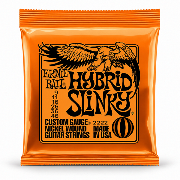 Encordoamento Guitarra Ernie Ball 009 046 Hybrid Slinky