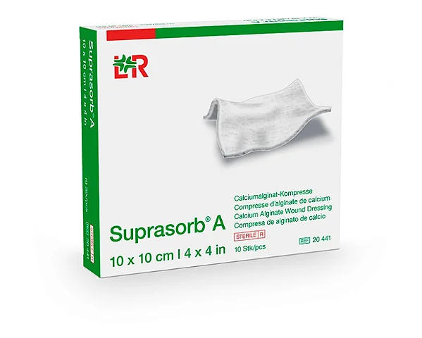 Curativo  para Feridas Suprasorb A com Alginato de Cálcio 10cm x 10 cm - Unidade