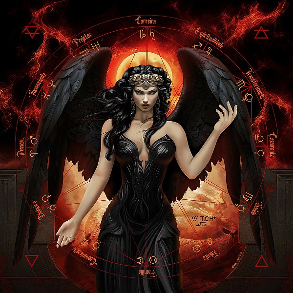 Toalha Witcharts Wicca Deusa Lilith