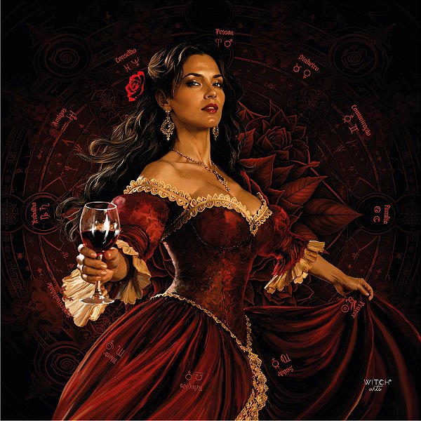 Toalha Witcharts Rainha das 7 Encruzilhadas (Dona 7)