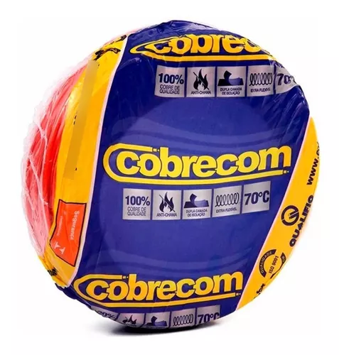 CABO 2,5MM FLEX VERMELHO COBRECOM