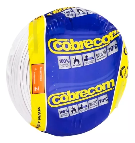 CABO 2,5MM FLEX BRANCO COBRECOM