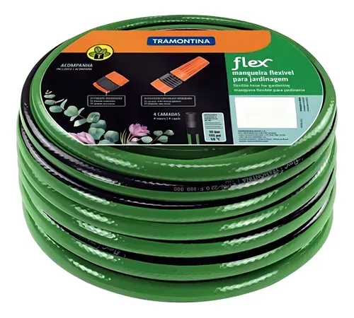 MANGUEIRA JARDIM FLEX ESP LIST C/ ENGATE 30 METROS