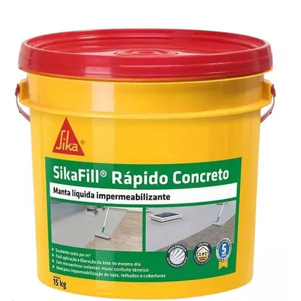 MANTA LÍQUIDA CINZA CONCRETO 15KG SIKAFILL