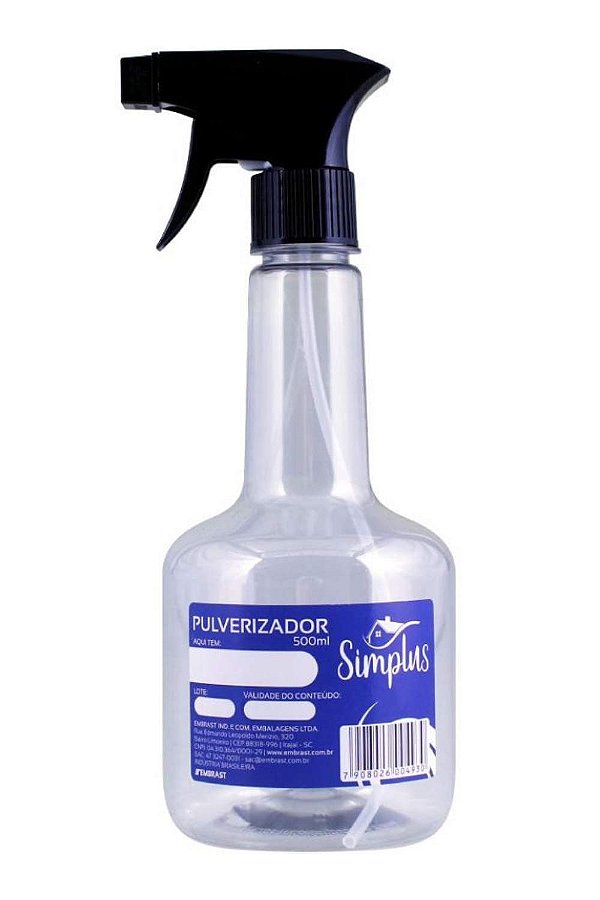 PULVERIZADOR PLÁSTICO SIMPLUS 500ML