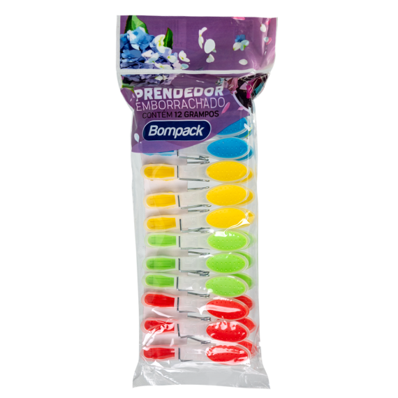Prendedor de Roupas Emborrachado Bompack