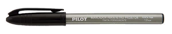 Marcador Para Retroprojetor 1.0mm Preto - Pilot