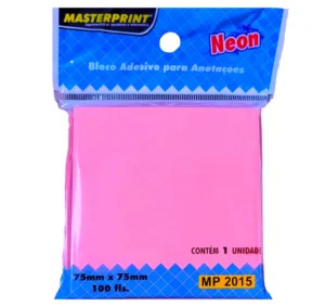 Bloco Adesivo Masterprint Rosa Neon