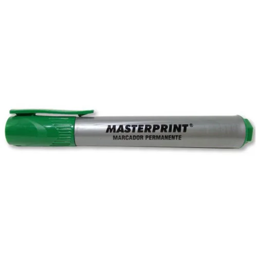 Marcador Permanente Recarregável Verde Masterprint