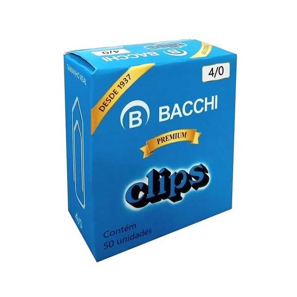 Clips Galvanizado 4/0 50 UN Bacchi