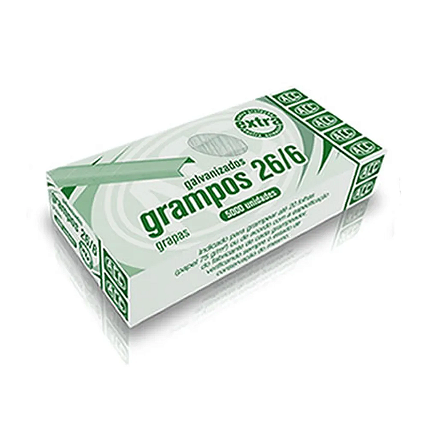 Grampo Galvanizado 26/6 5.000 UN ACC