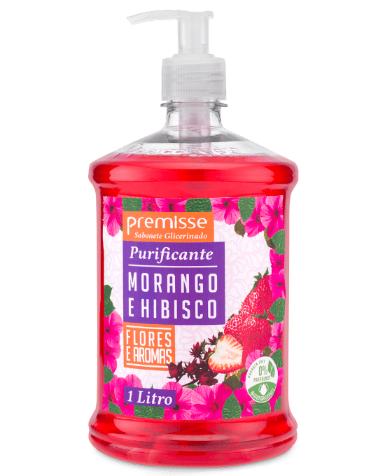 Sabonete Líquido Morango e Hibisco 1L Premisse