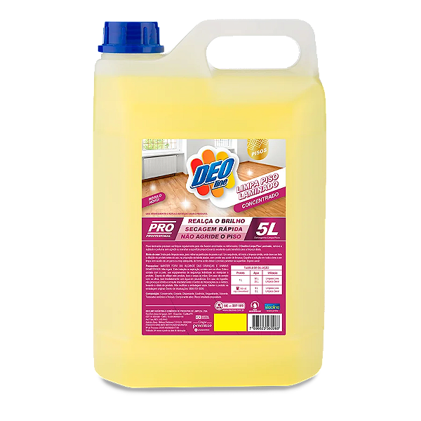 Limpa Piso Laminado Concentrado 5L Deoline