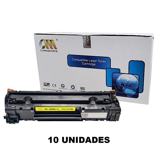 Toner Compatível HP CB435/436A/285A 10 Unidades Chinamate