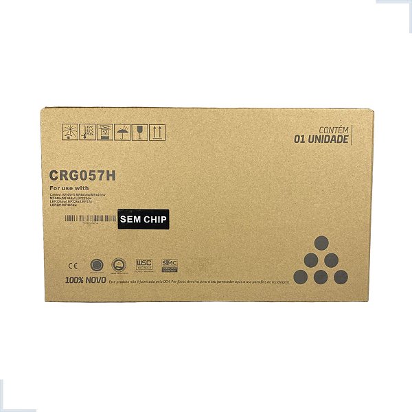 Toner Compatível Canon 445 CRG057H  ISD Cartridges.
