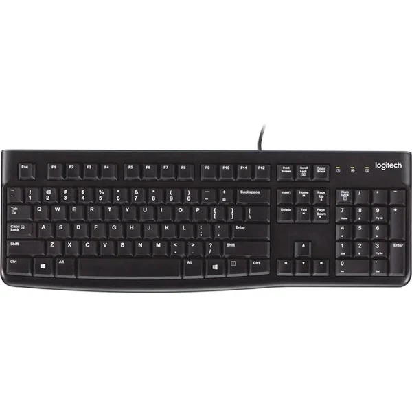 Teclado com Fio USB K120 Preto Logitech