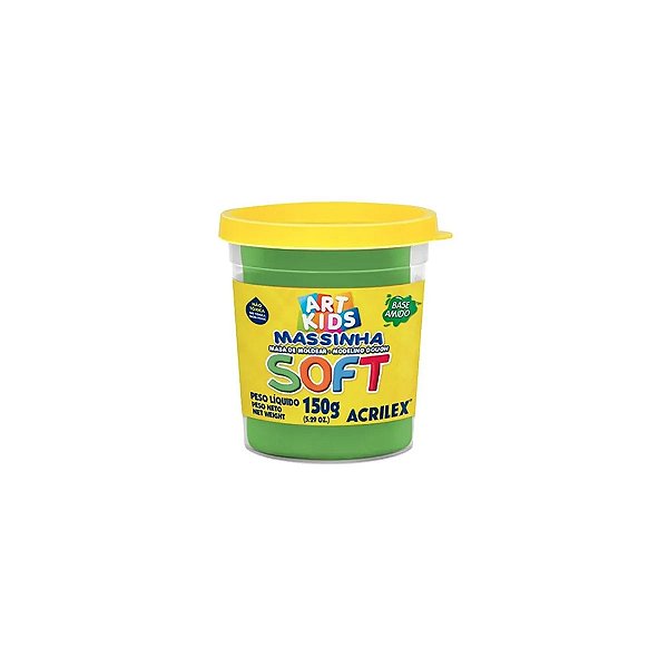 Massinha de Modelar Soft Verde 150g Acrilex
