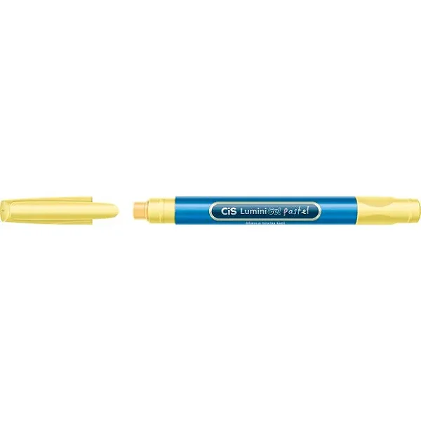 Marca Texto Lumini Gel Pastel Amarelo Cis