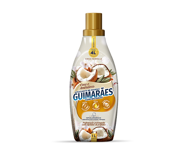 Amaciante Concentrado Coco e Amendoas 1L