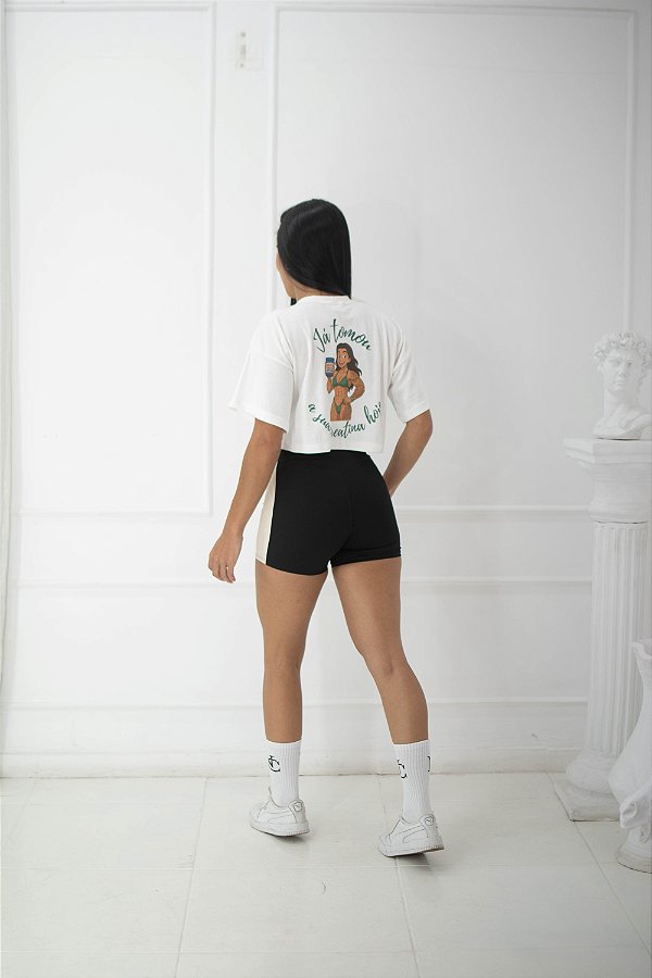 Camiseta Cropped Over (Off White)