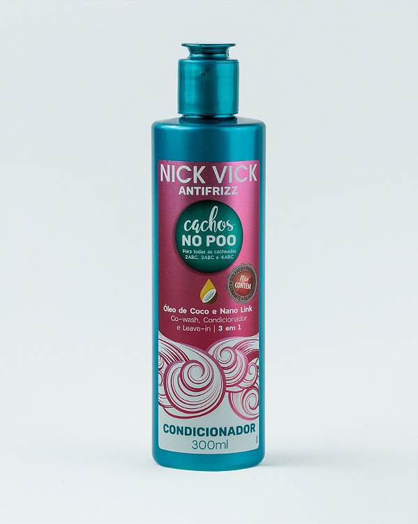 Condicionador Cachos No Poo Nick Vick Antifrizz 300ml