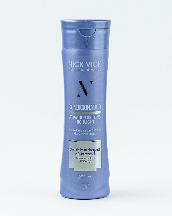 Condicionador Highlight Ativador de Tons Loiros Nick Vick Alta Performance 250ml