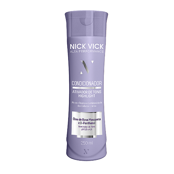 Condicionador Highlight Ativador de Tons Loiros Nick Vick Alta Performance 250ml
