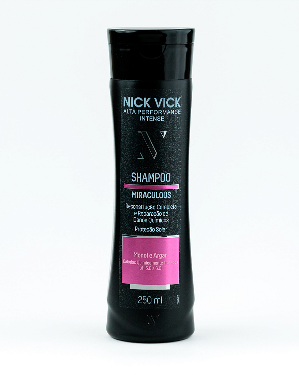 Shampoo Miraculous Nick Vick Alta Performance Intense 250ml