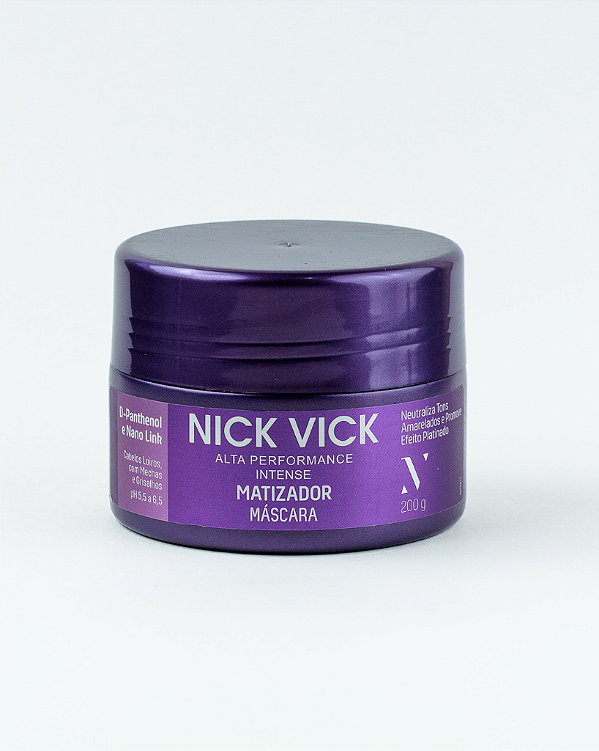 Máscara Matizadora Efeito Platinado Nick Vick Alta Performance 200g