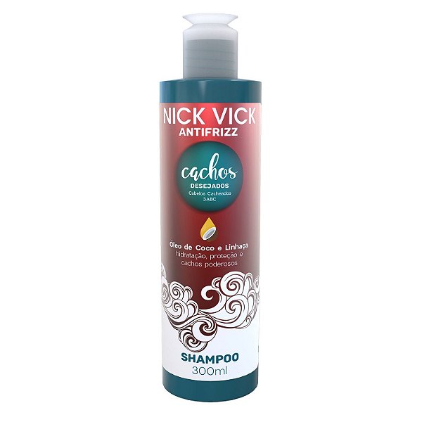 Shampoo Cachos Desejados Nick Vick Antifrizz  300ml