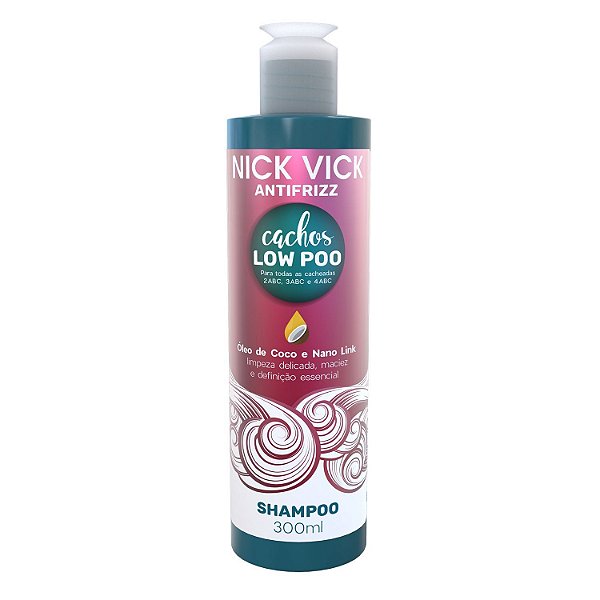 Shampoo Cachos Low Poo Nick Vick Antifrizz 300ml
