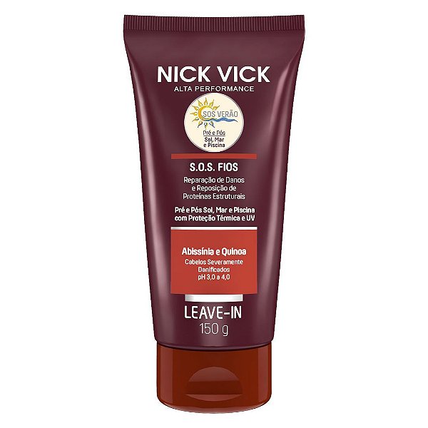 Leave In S.O.S Fios Nick Vick Alta Performance 150g